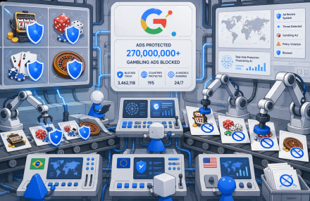 A Google bloqueia 270 milhões de anúncios de jogos de azar em 2025, à medida que aumenta a pressão regulamentar img