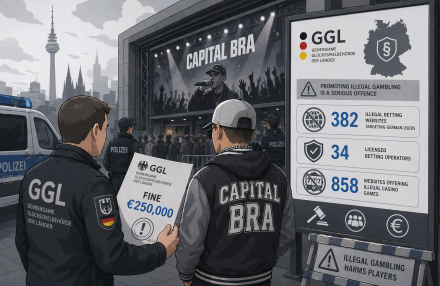 A GGL da Alemanha multa o rapper em €250k por promover o jogo ilegal img