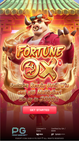 Fortune Ox Main Screen