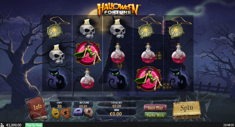 Halloween Fortune Main Screen
