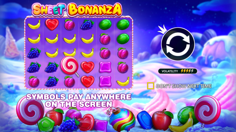 Sweet Bonanza Main Screen