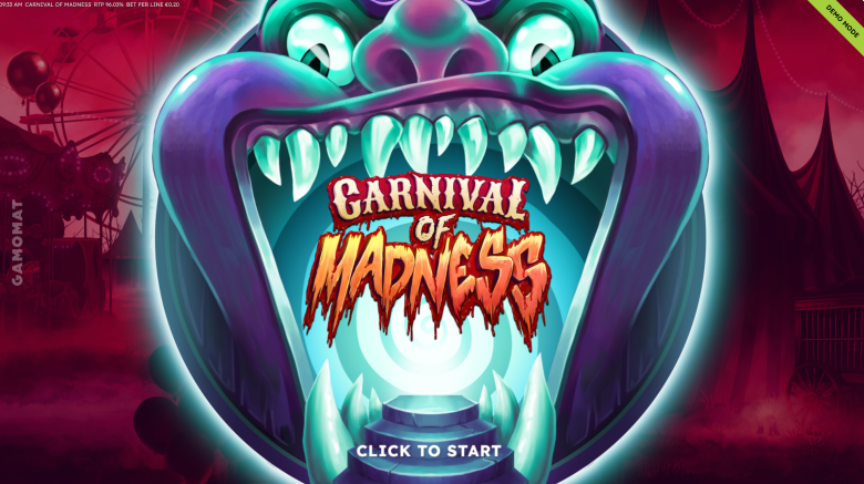 Carnival of Madness Main Screen