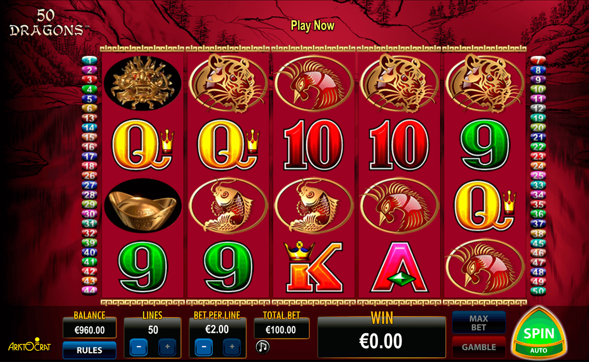 50 dragons aristocrat jogo casino online 