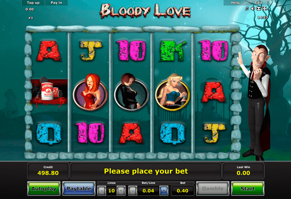 bloody love novomatic jogo casino online 