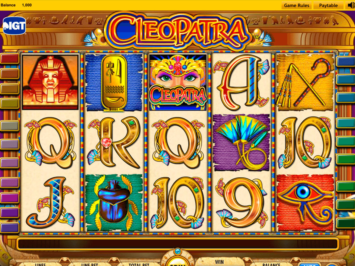 cleopatra igt jogo casino online 