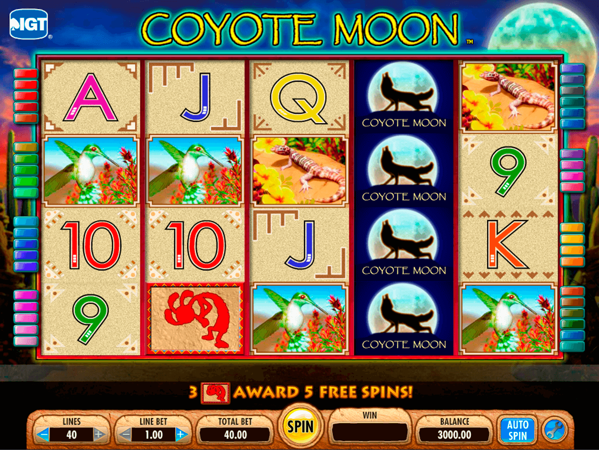 coyote moon igt jogo casino online 