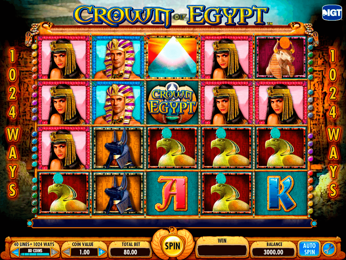 crown of egypt igt jogo casino online