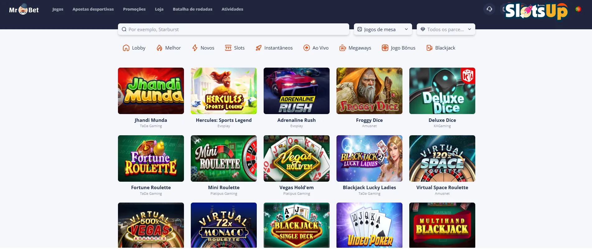 Mr.Bet Casino Online Jogos de Mesa