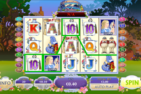 adventures in wonderland playtech jogo casino online