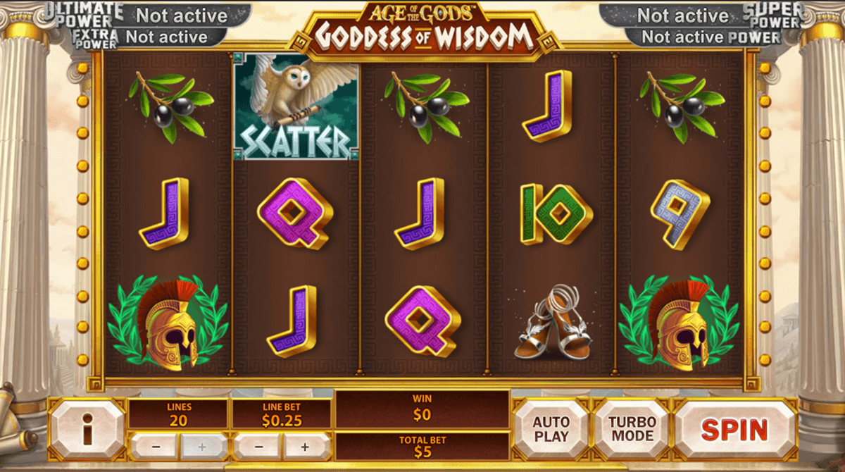 age of the gods goddess of wisdom playtech jogo casino online