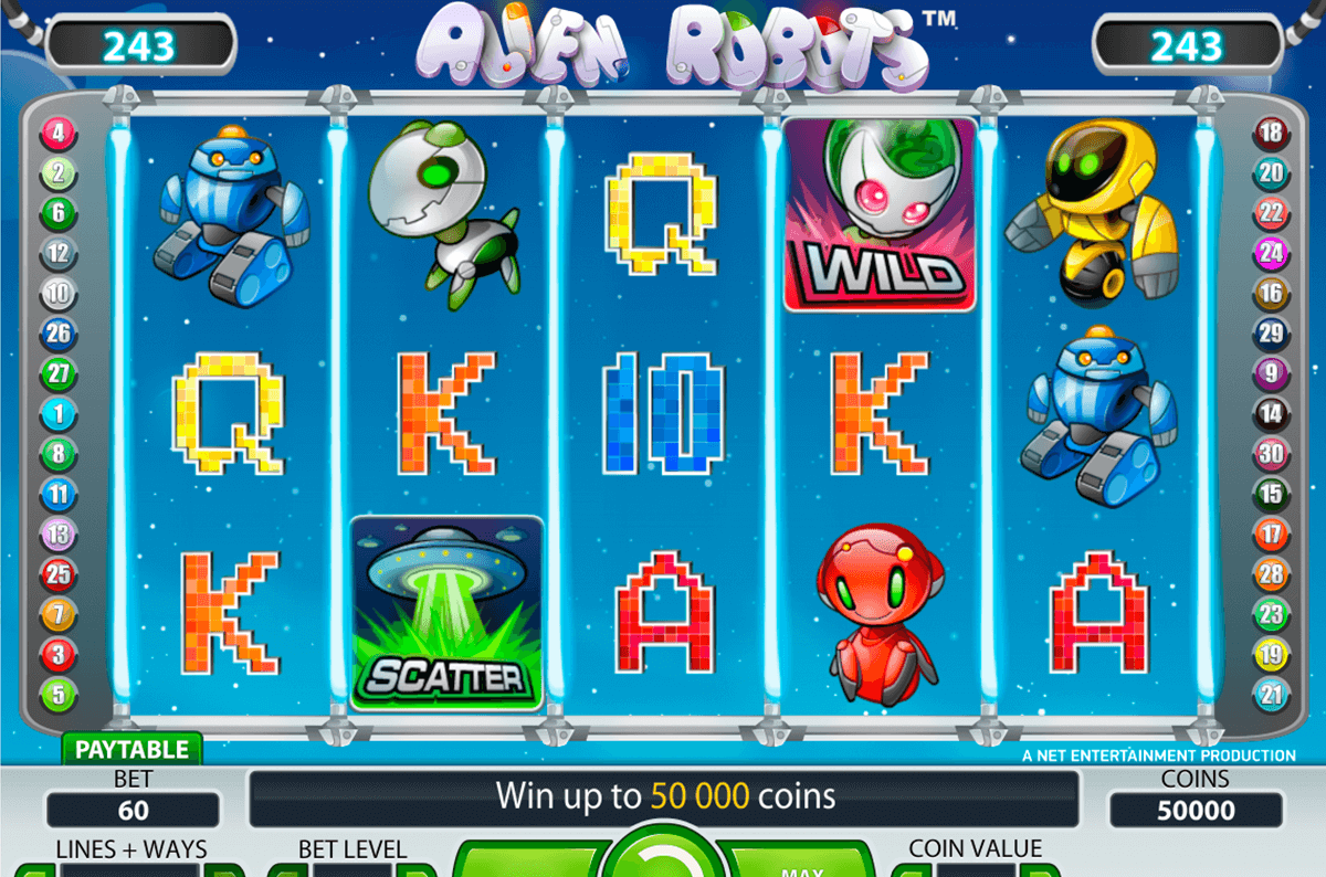 alien robots netent jogo casino online