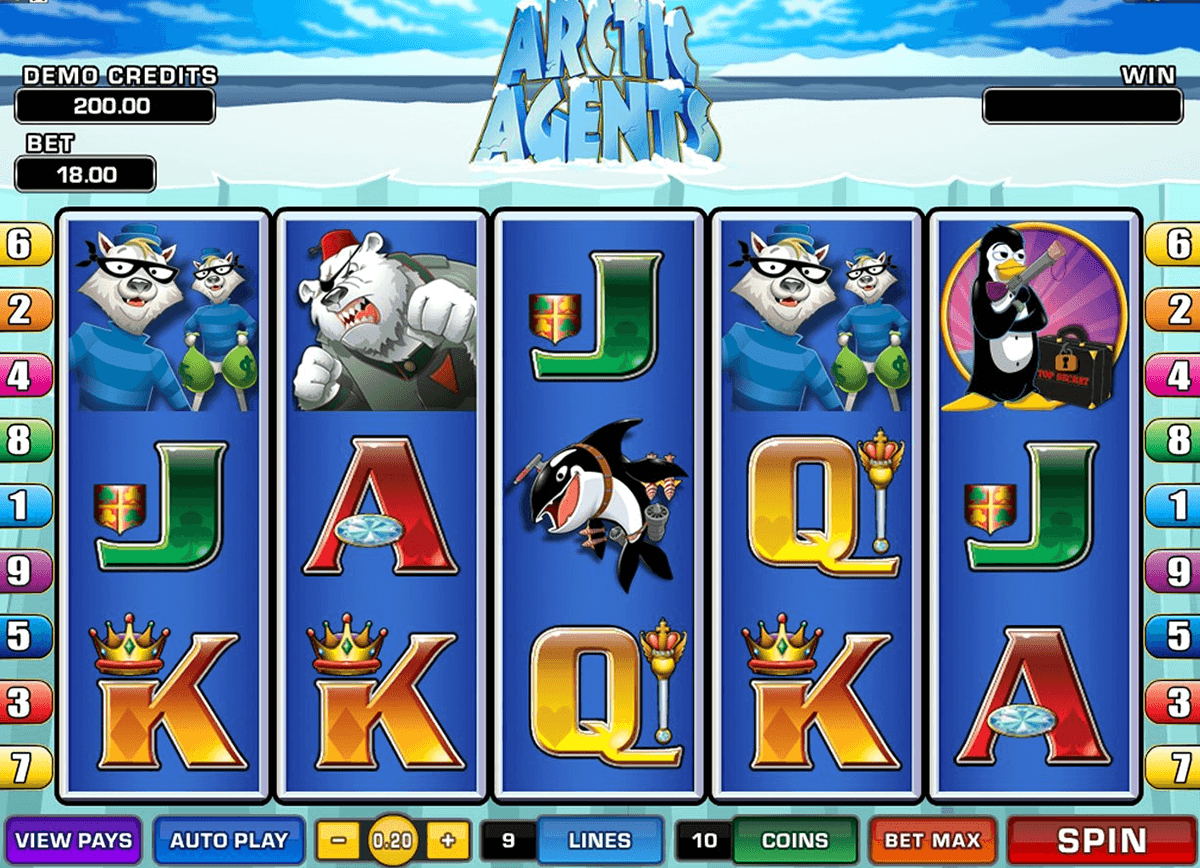 arctic agents microgaming jogo casino online 