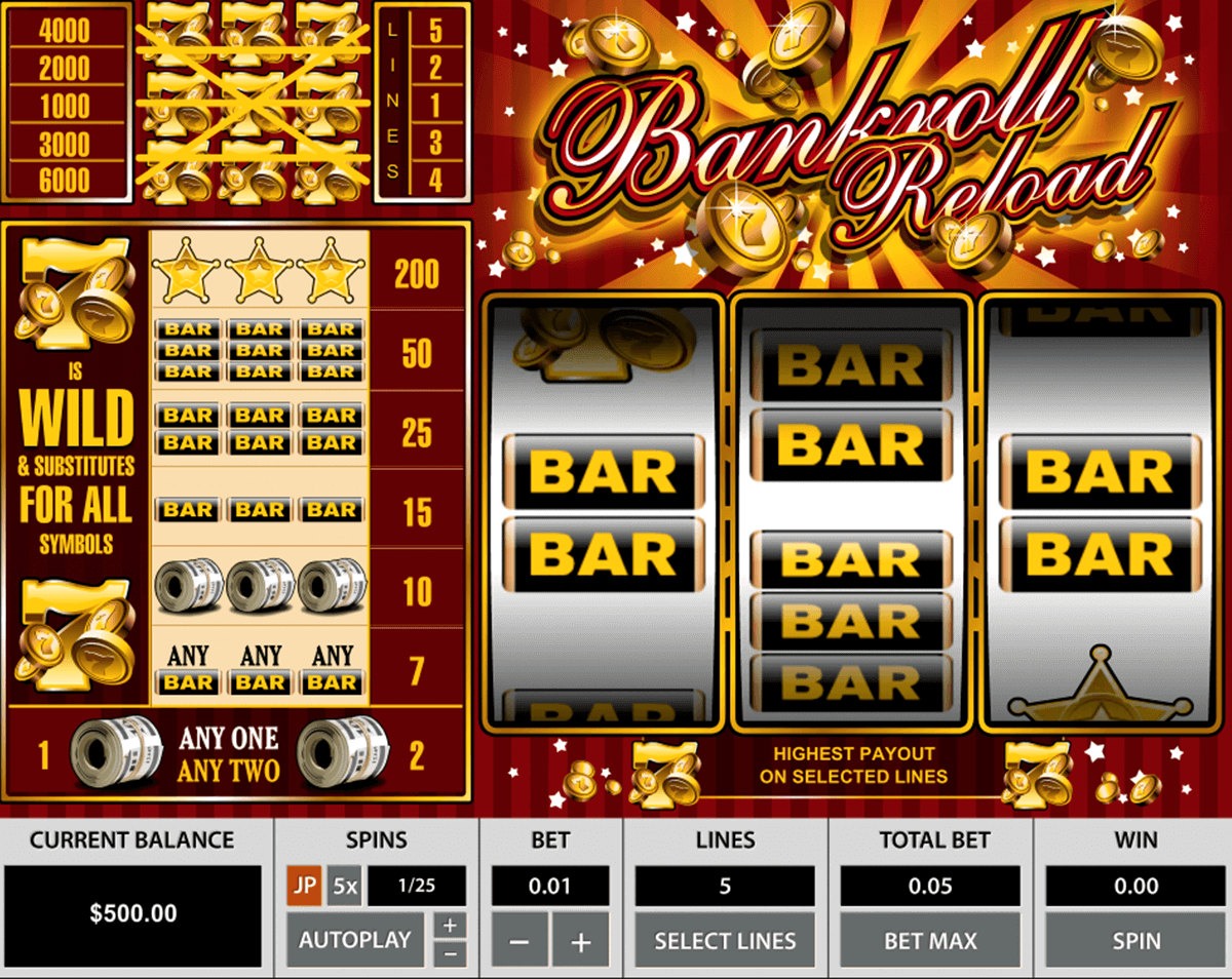 bankroll reload pragmatic jogo casino online 