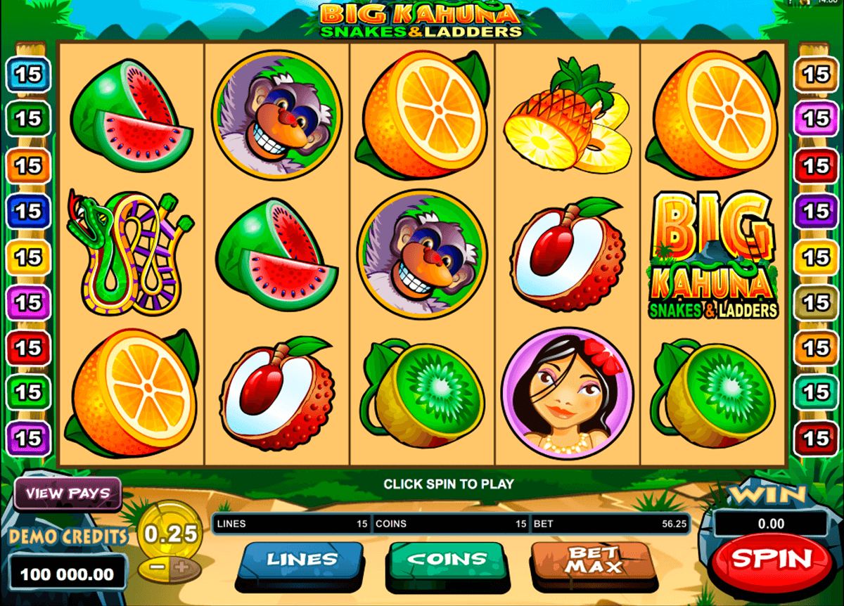 big kahuna snakes and ladders microgaming jogo casino online 