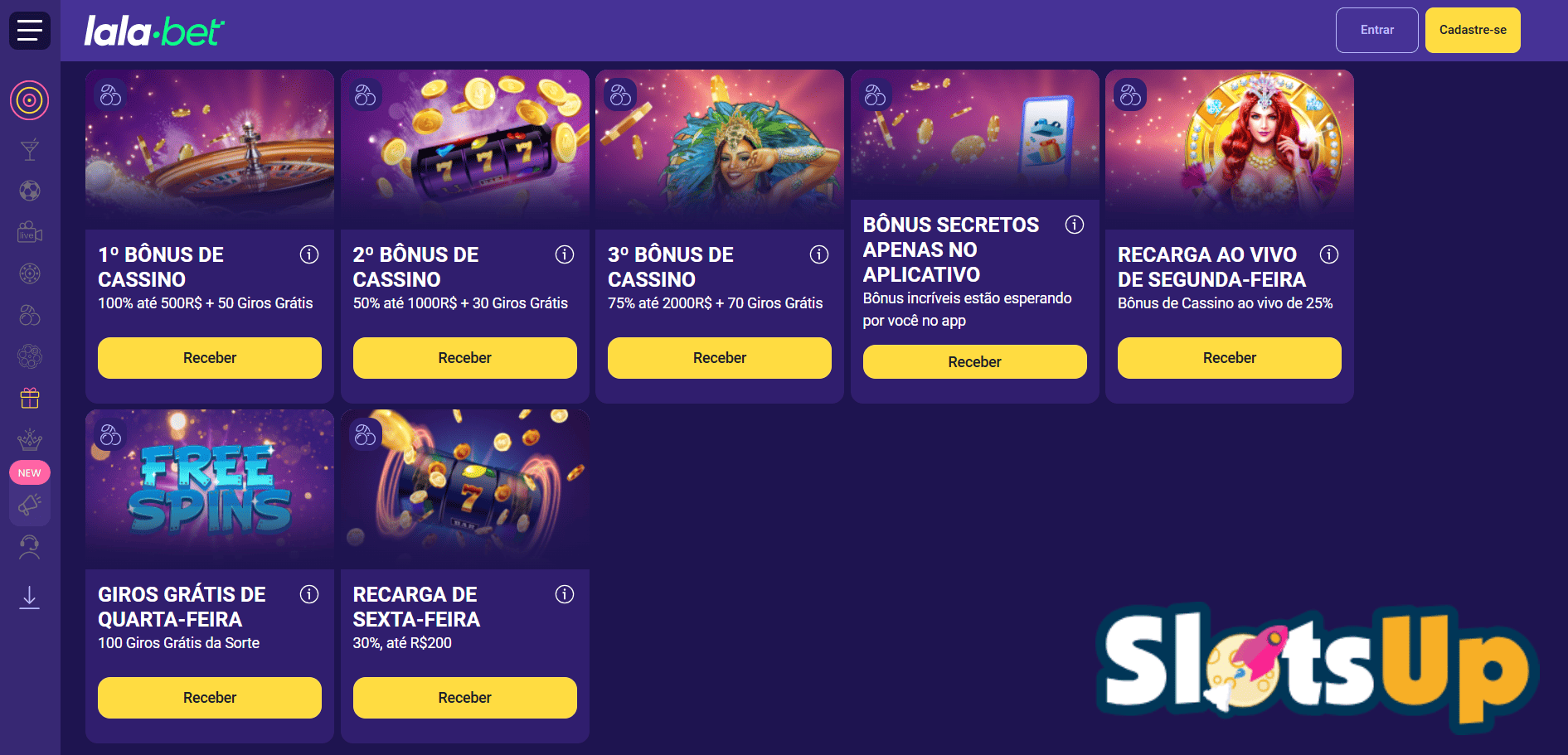 Bónus Online do Casino LalaBet