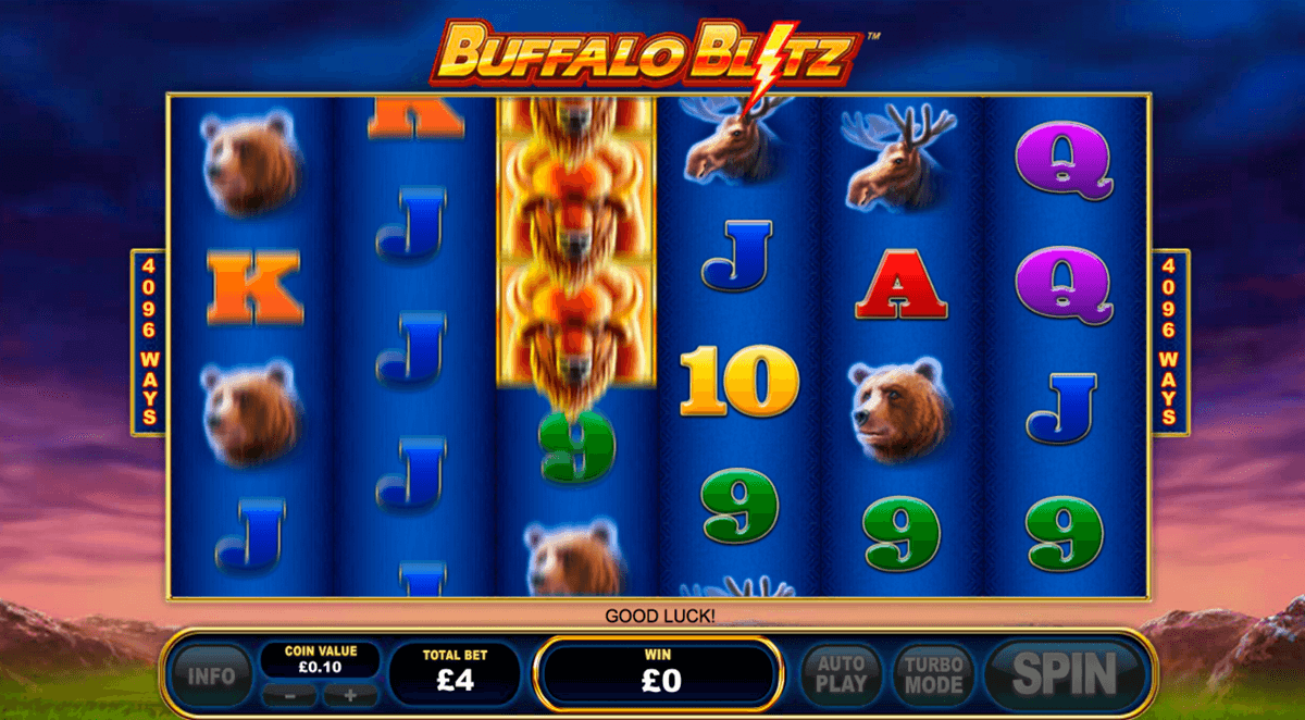 buffalo blitz playtech jogo casino online 