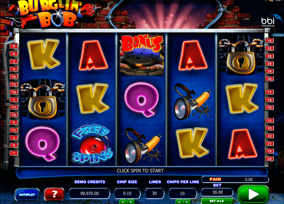 burglin bob microgaming jogo casino online 