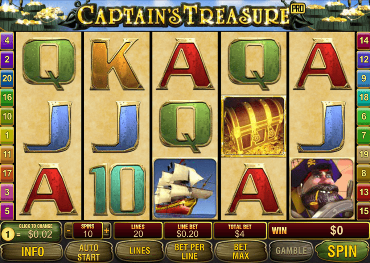 captains treasure pro playtech jogo casino online 