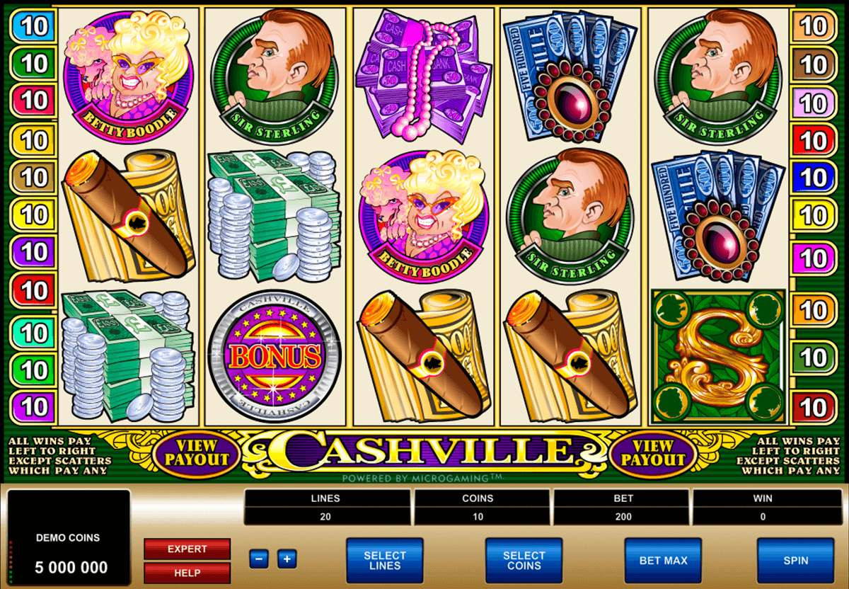 cashville microgaming jogo casino online 