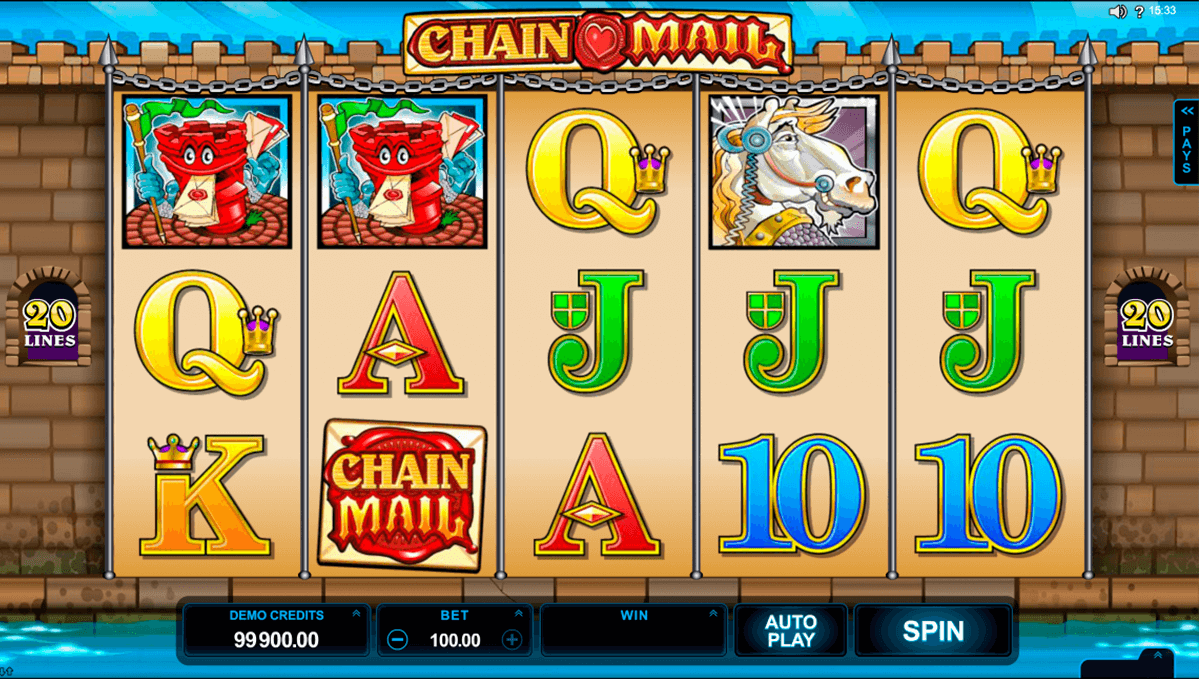 chain mail microgaming jogo casino online 