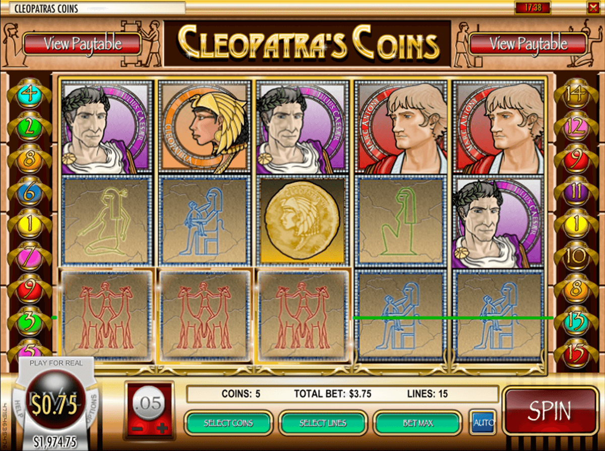 cleopatras coins rival jogo casino online 