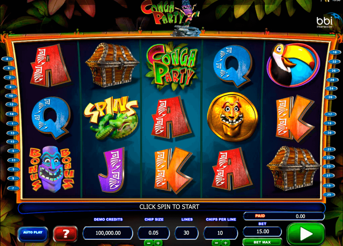 conga party microgaming jogo casino online 