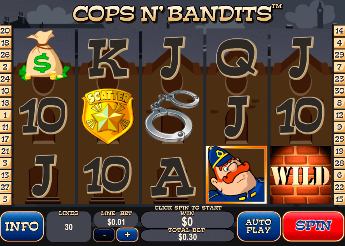 cops n bandits playtech jogo casino online 