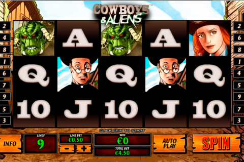 cowboys and aliens playtech jogo casino online