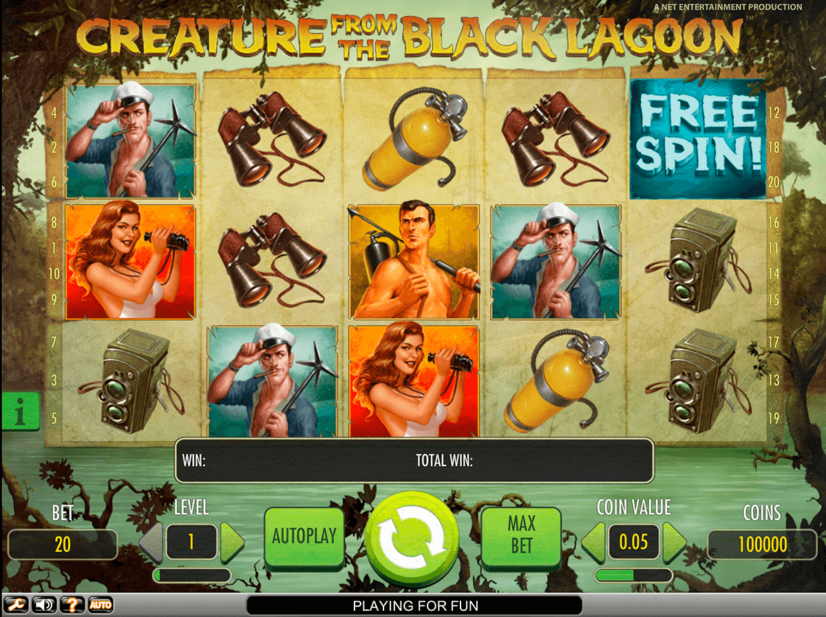 creature from the black lagoon netent jogo casino online 