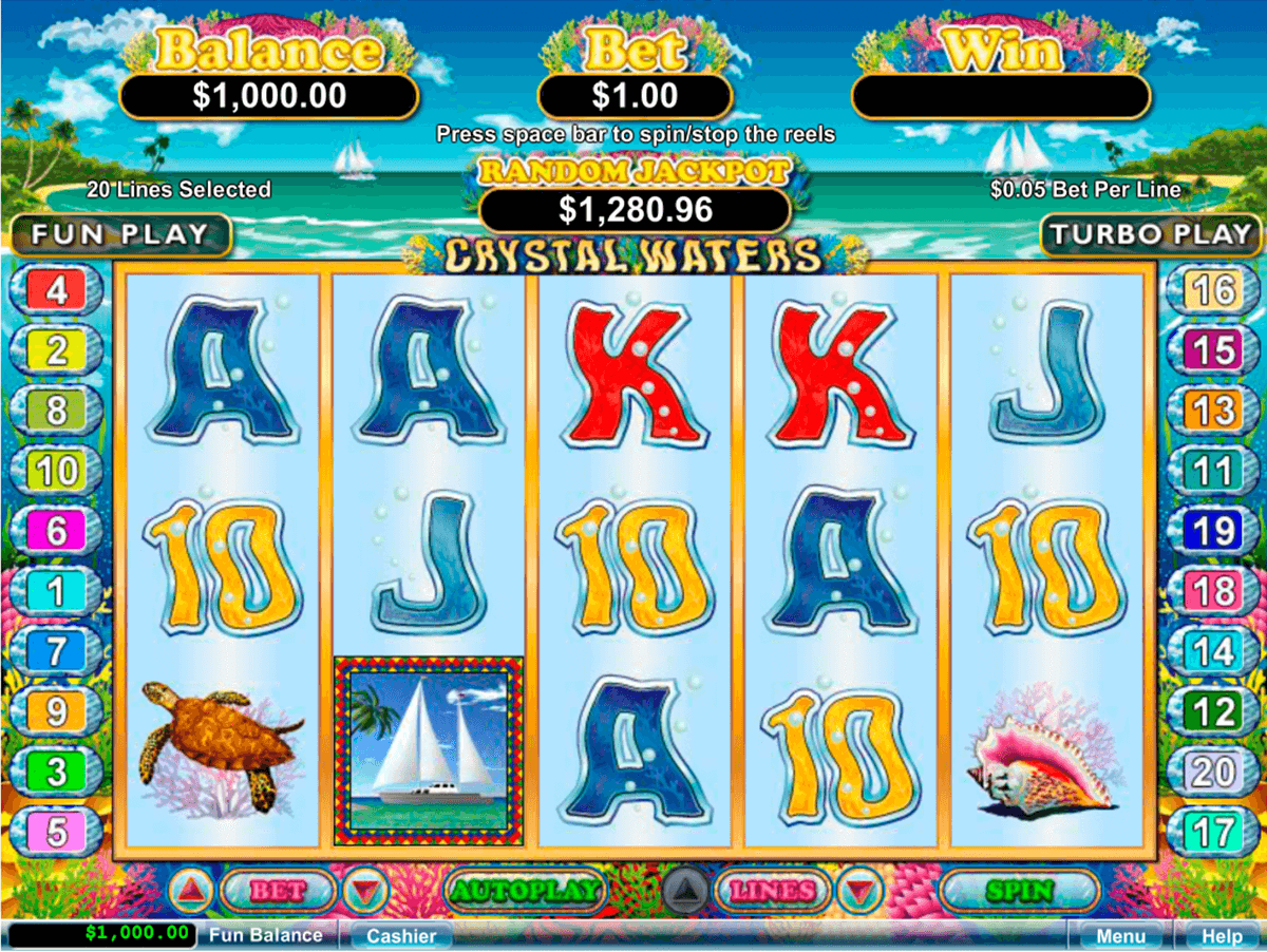 crystal waters rtg jogo casino online 