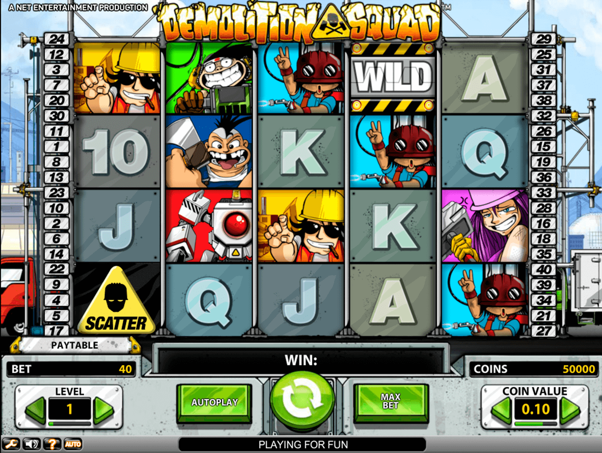 demolition squad netent jogo casino online 