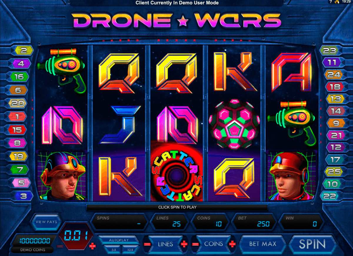 drone wars microgaming jogo casino online 