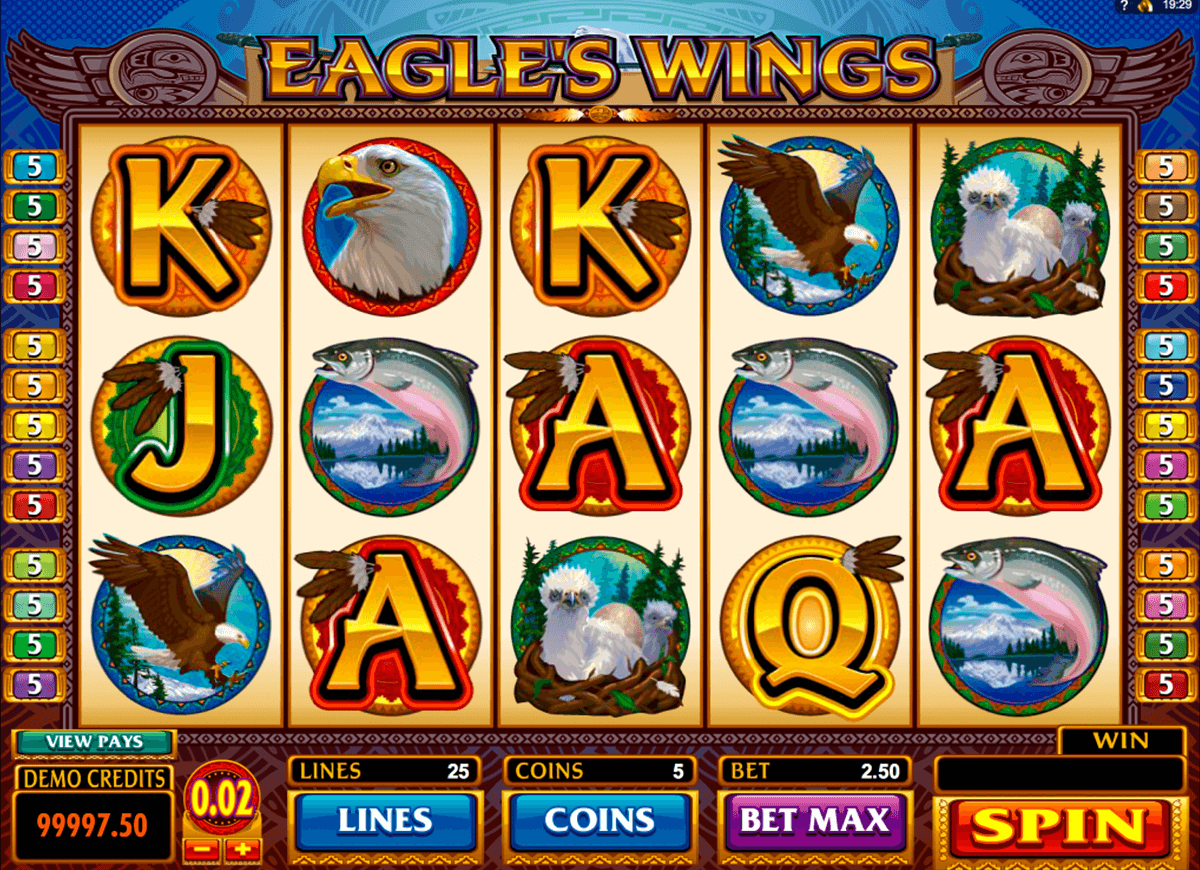 eagles wings microgaming jogo casino online