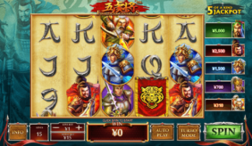 five tiger generals playtech jogo casino online 
