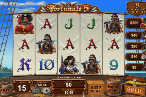 fortunate five playtech jogo casino online 