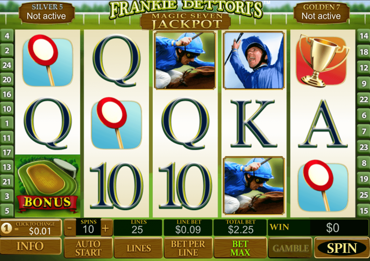 frankie dettoris magic 7 jackpot playtech jogo casino online 