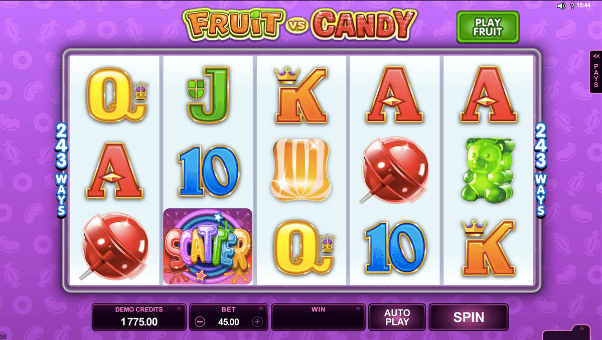 fruit vs candy microgaming jogo casino online 