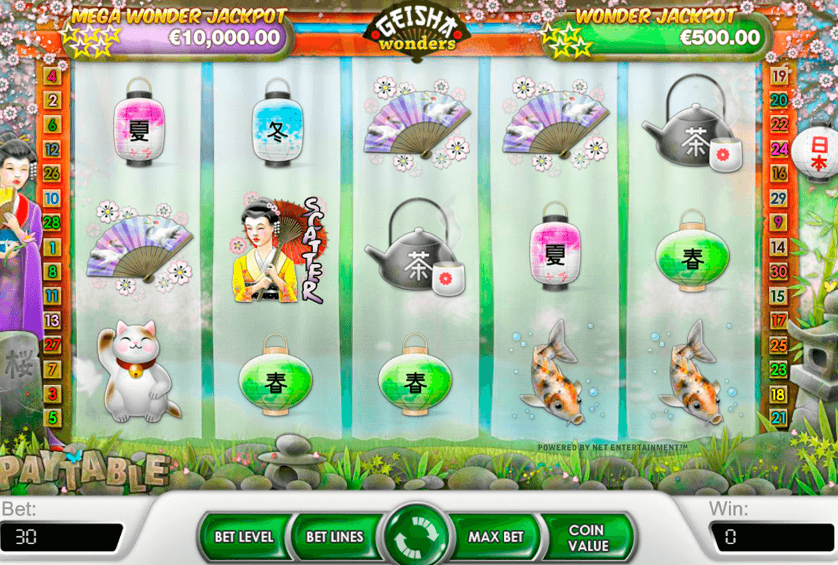 geisha wonders netent jogo casino online 