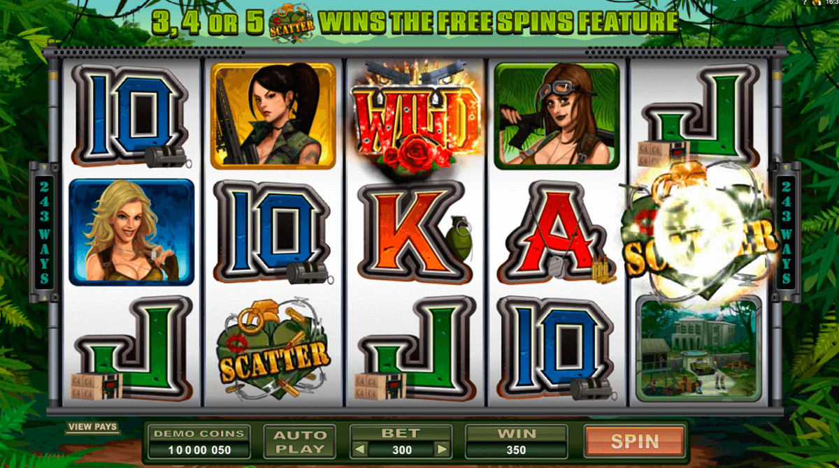 girls with guns jungle heat microgaming jogo casino online 