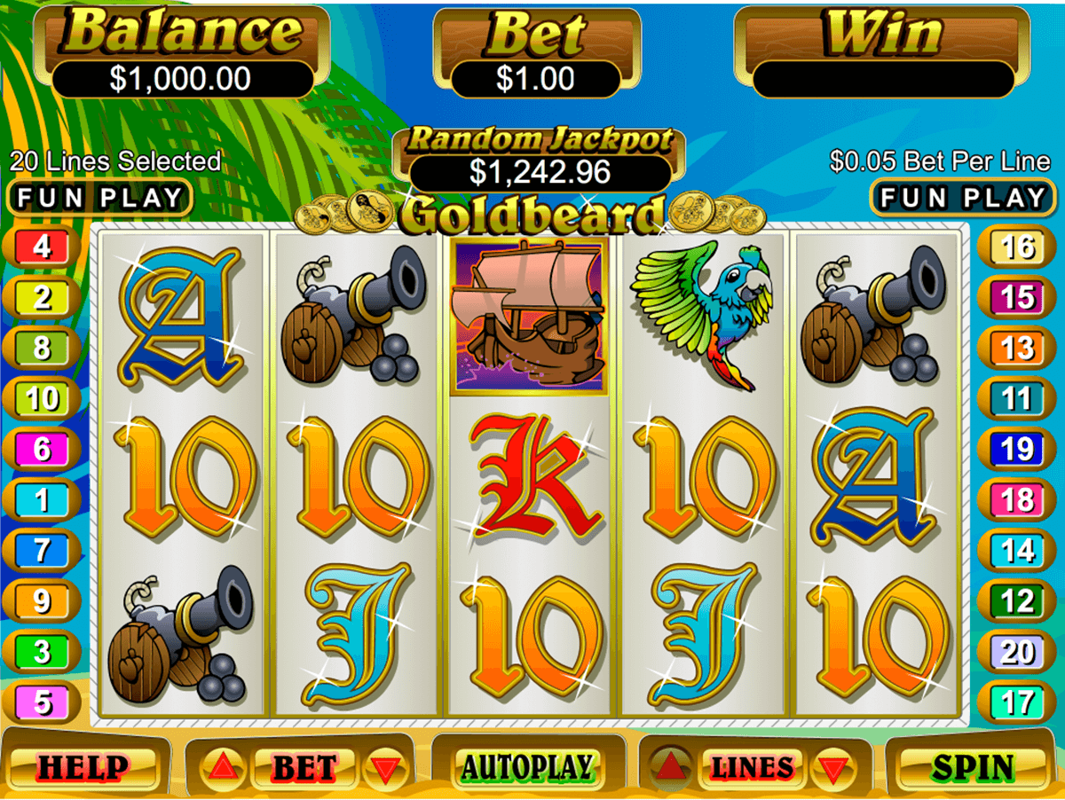 goldbeard rtg jogo casino online 