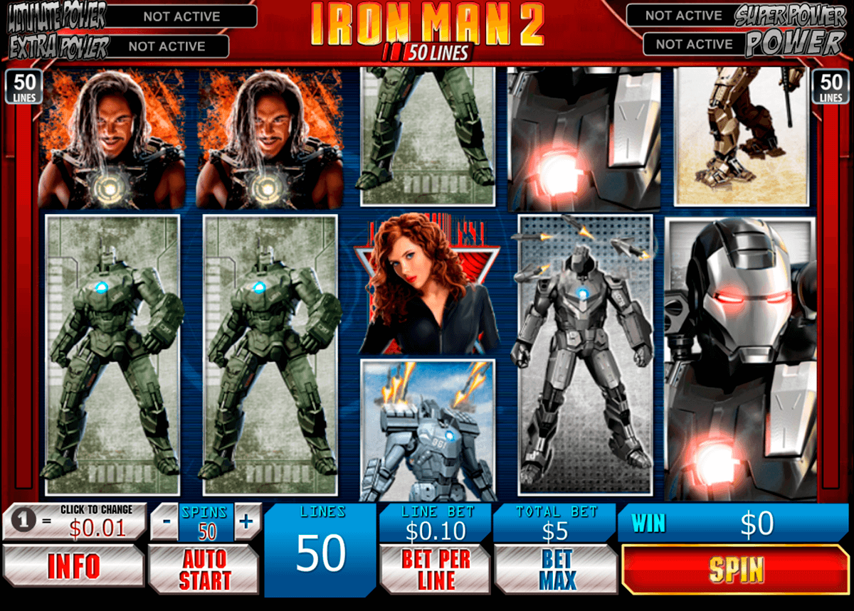 iron man 2 50 lines playtech jogo casino online 