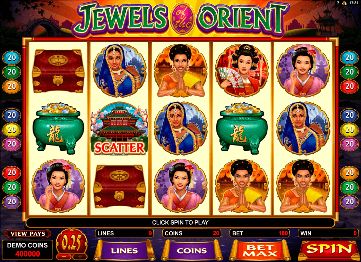 jewels of the orient microgaming jogo casino online