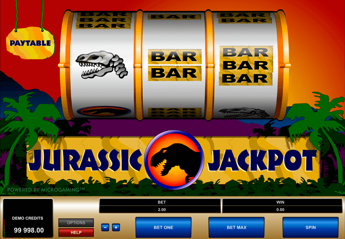 jurassic jackpot microgaming jogo casino online 
