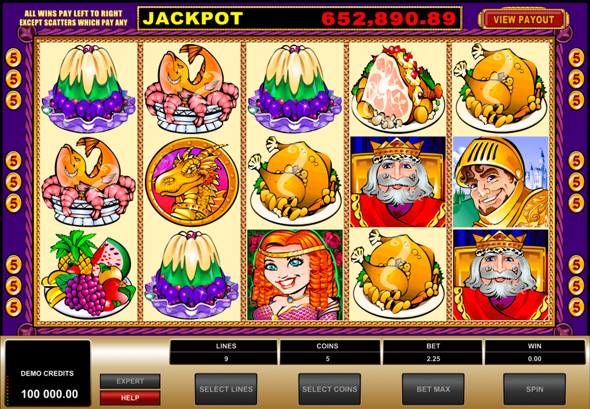king cashalot microgaming jogo casino online 