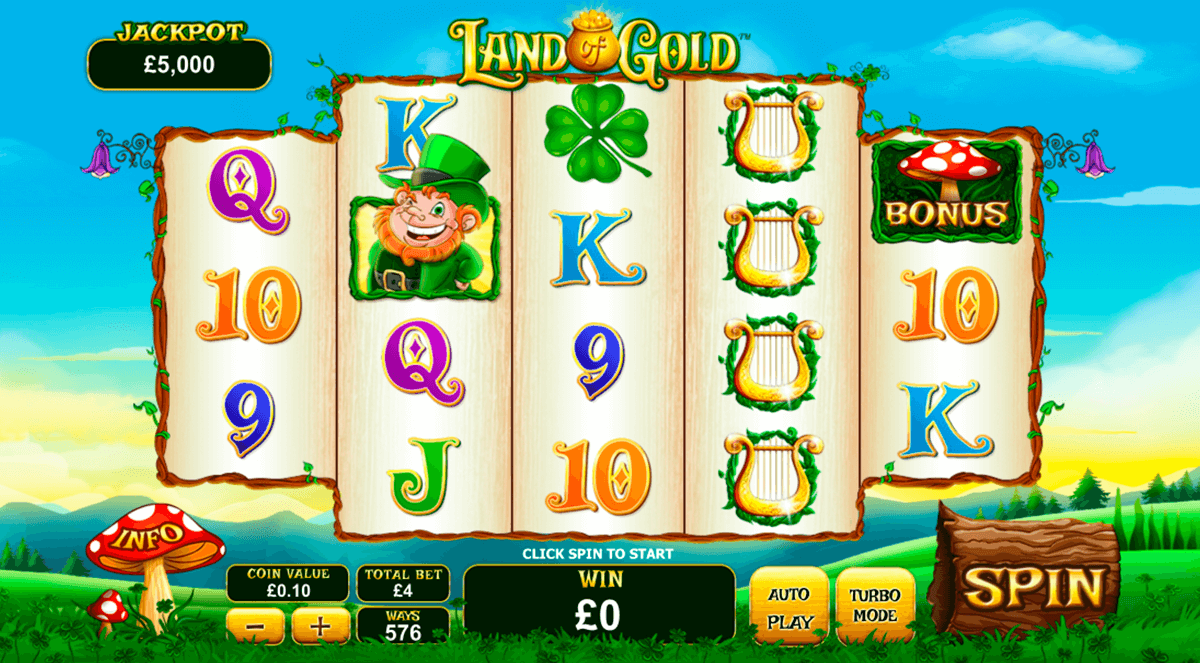 land of gold playtech jogo casino online 