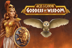 logo age of the gods goddess of wisdom playtech caça niquel 