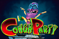 logo conga party microgaming caça niquel 