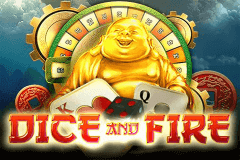 logo dice and fire pragmatic caça niquel 