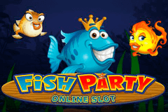 logo fish party microgaming caça niquel 