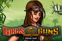 logo girls with guns jungle heat microgaming caça niquel 